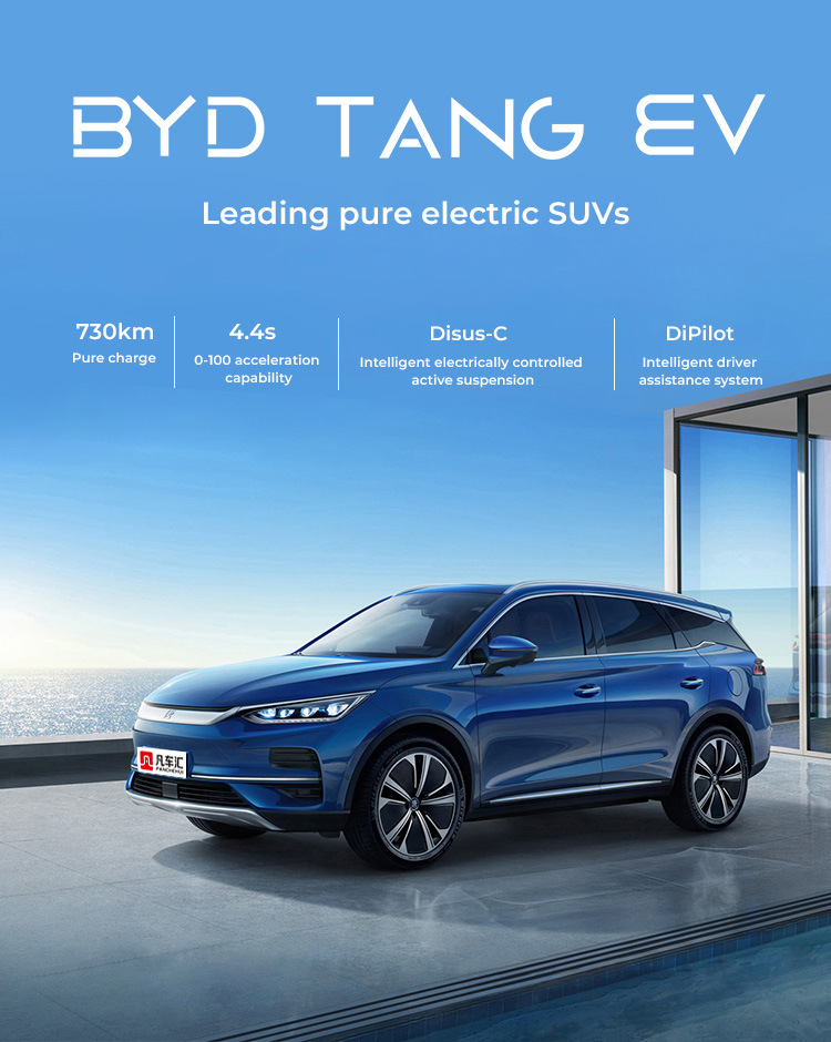 Byd Tang 2022 EV 635km All-Wheel-Drive Flagship /Electrical Car Battery Car /SUV/Exported to South America, Central Asia, Middle East and Africa