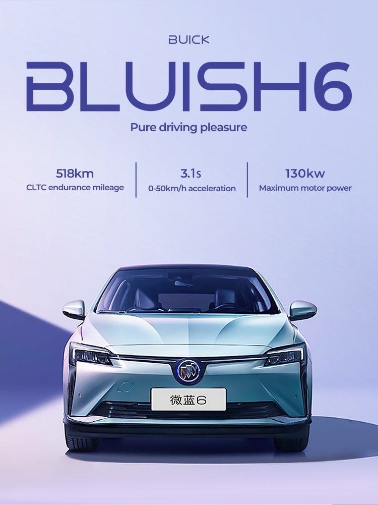 Best Sell New Electric Car From China Secondhand Buick Velite 6 4 Wheel Electric Car Electric Vehicle EV Car 2023 in Stock