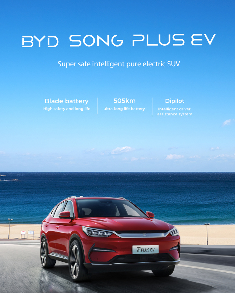 Byd Song Plus 2023 Champion EV 520km Premium Model/ New Energy Electric Vehicle/SUV/Made in China/Car