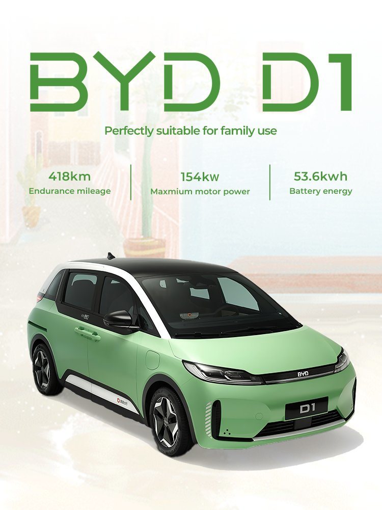 Byd D1 2022 Pioneer Edition /Electric 136 HP/EV Electrical Electric Car/Family Car/Used Cars/New Cars/China/Mini MPV