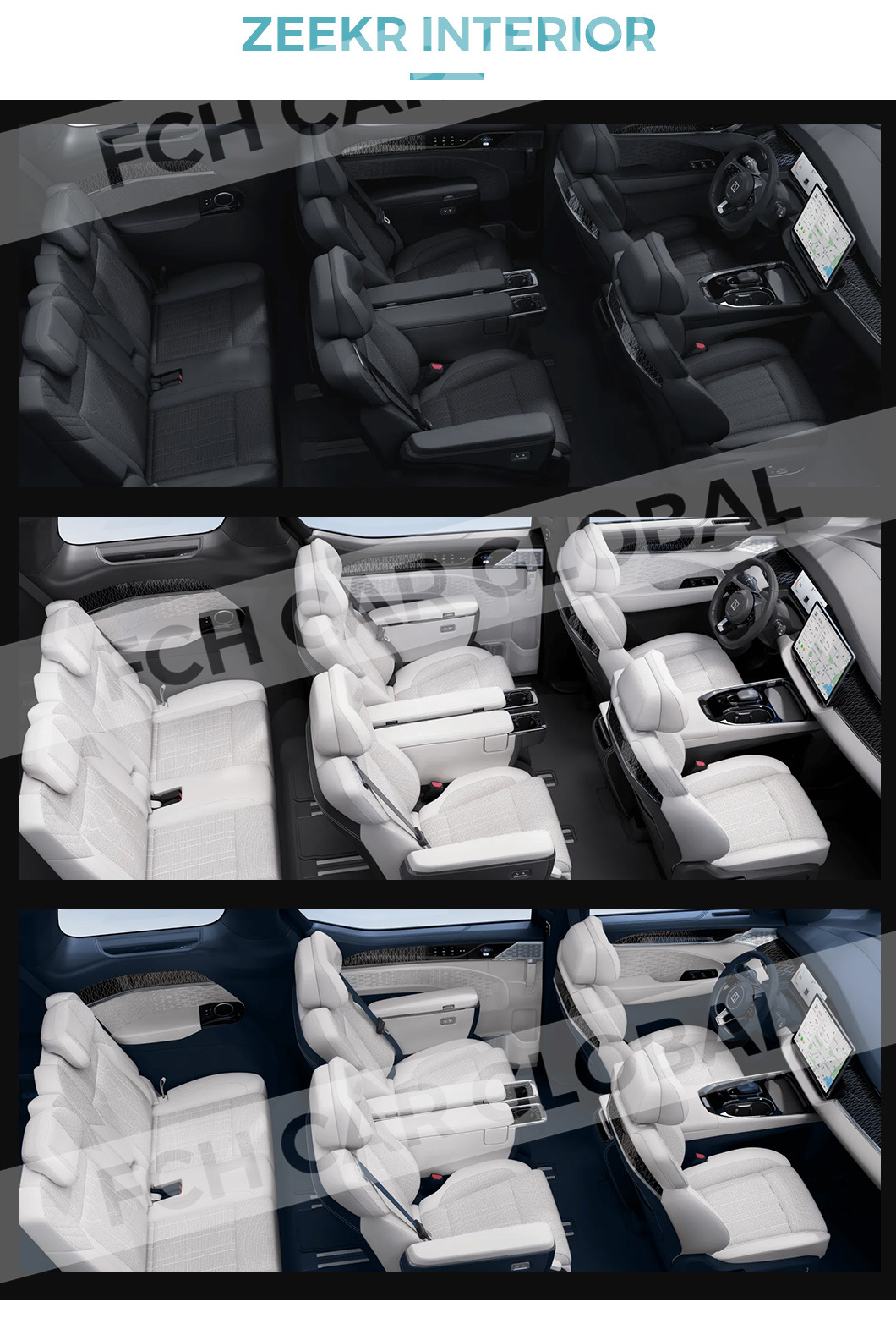 Zeekr 009 2023 We Me Version Medium and Large MPV 5-Door 6-Seats Dual Motor New Vehicle EV Chinese Pure Electric Car