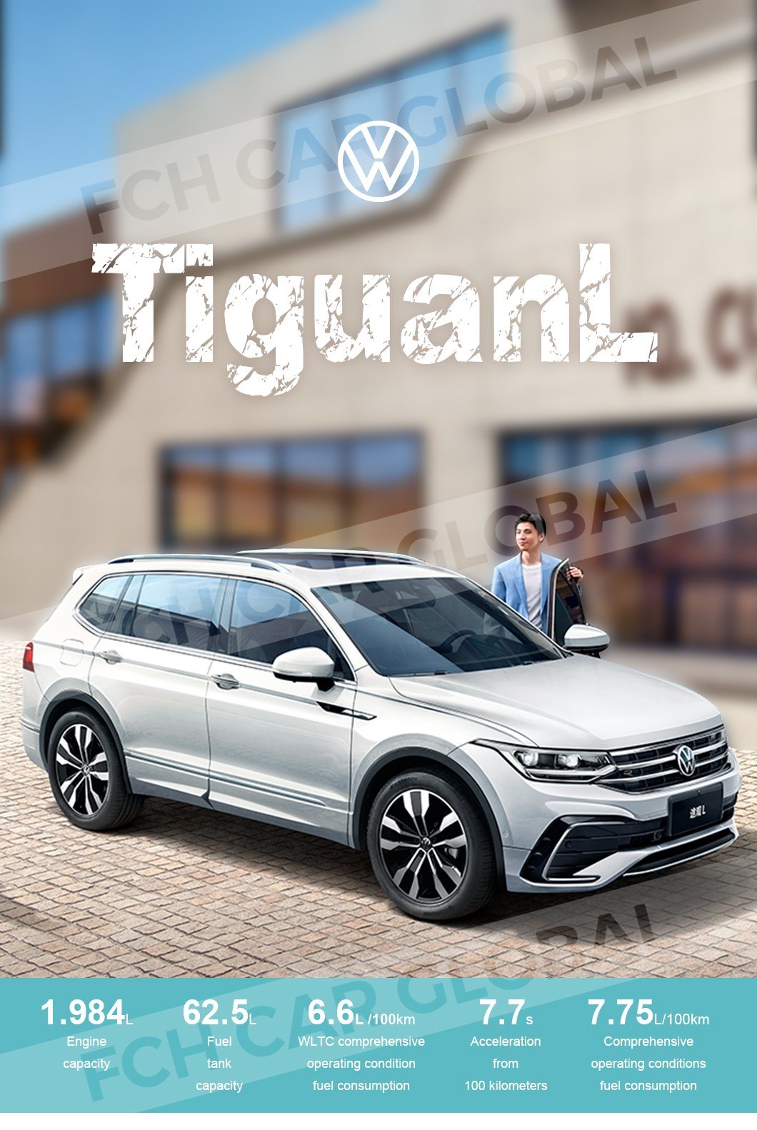 2023 China Brand New VW Tiguan L 2.0t 220PS 4WD DCT 5 Doors 5 Seats used SUV Automatic Car Petrol SUV Cars 4X4