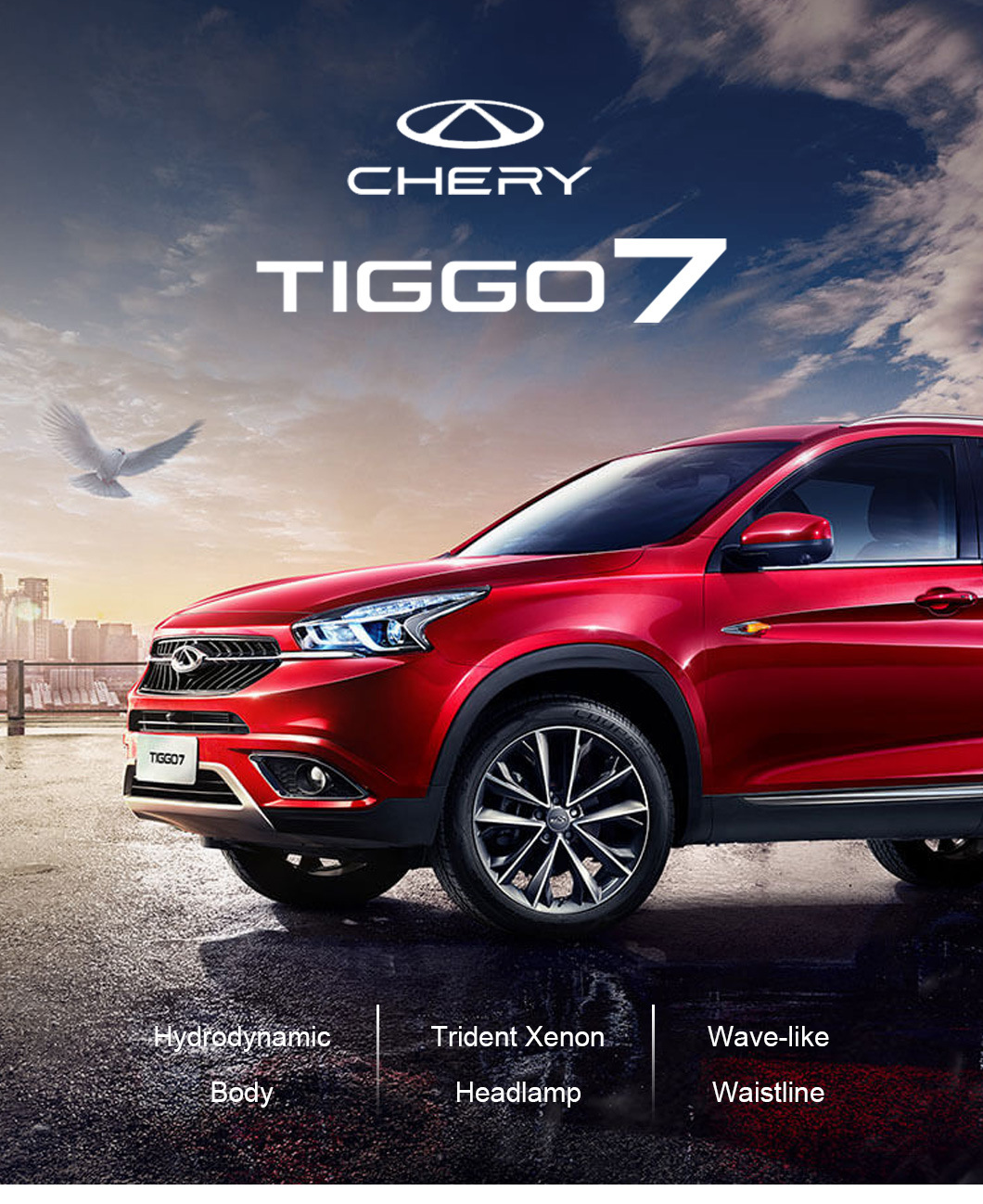 Chery Tiggo 7 Plus Araba Car 2023 1.5t CVT Cherry Tiggo 7 PRO Gasoline Car Max Large Space SUV Used Cars to China