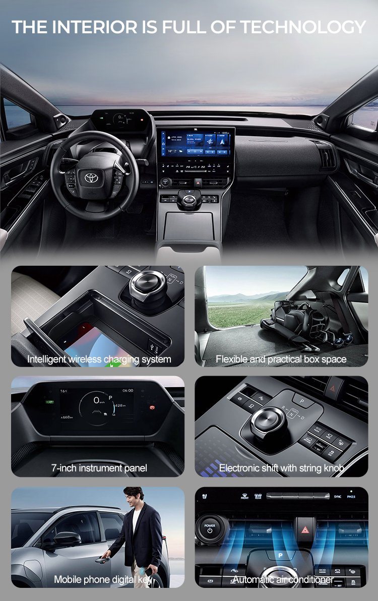 Toyota Bz4X 615km Long Range PRO 2WD 5 Seat SUV Electric Automobile Car New Energy Vehicles