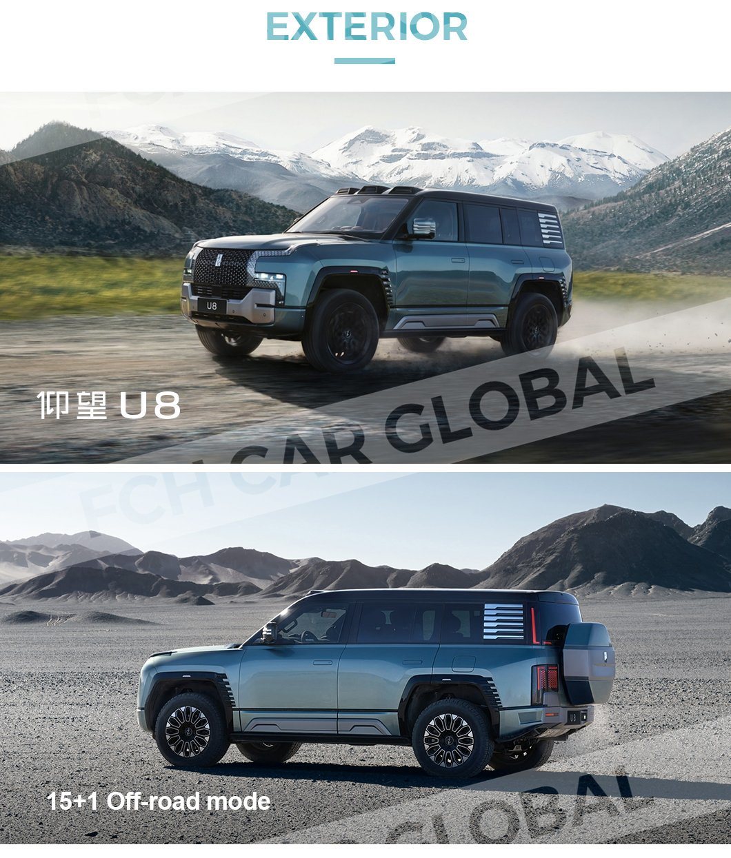 in Stock New Auto Byd Luxury SUV Top Brand Yangwang U8 U9 Big Popular New Energy Vehicles Elektro Cars Made in China