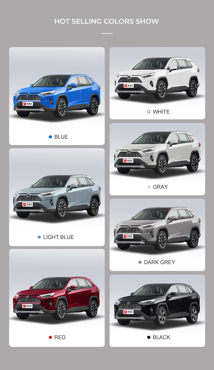 2023 Popular Design Toyota RAV4 0km Used Cars Trade Gas Powered Vehicle for Adults 0km Used Cars to China