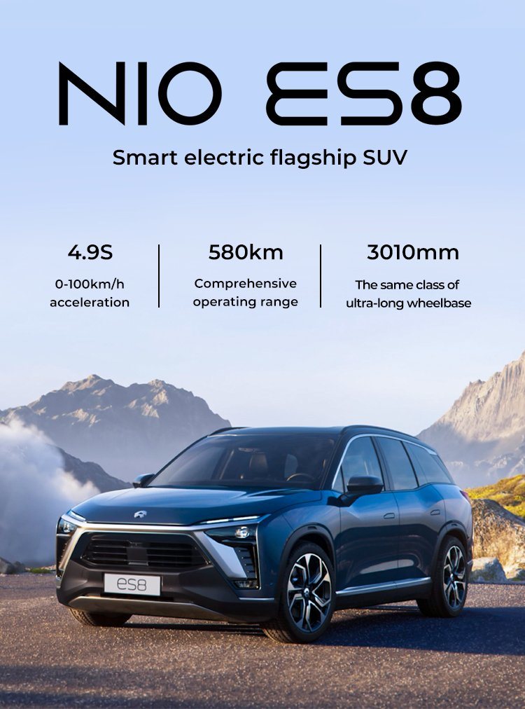 Hot Sale Nio Es8 2023 100kwh Large SUV 605km 4doors 6seats Electric Vehicle New Energy Vehicle in Stock