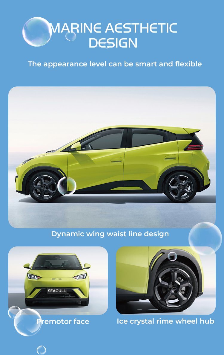 Byd EV Cars 2023 Electric Cars Byd Seagull 400km Edition Pure Electric Range Cheap Electric Vehicles for Adult Factory Wholesale
