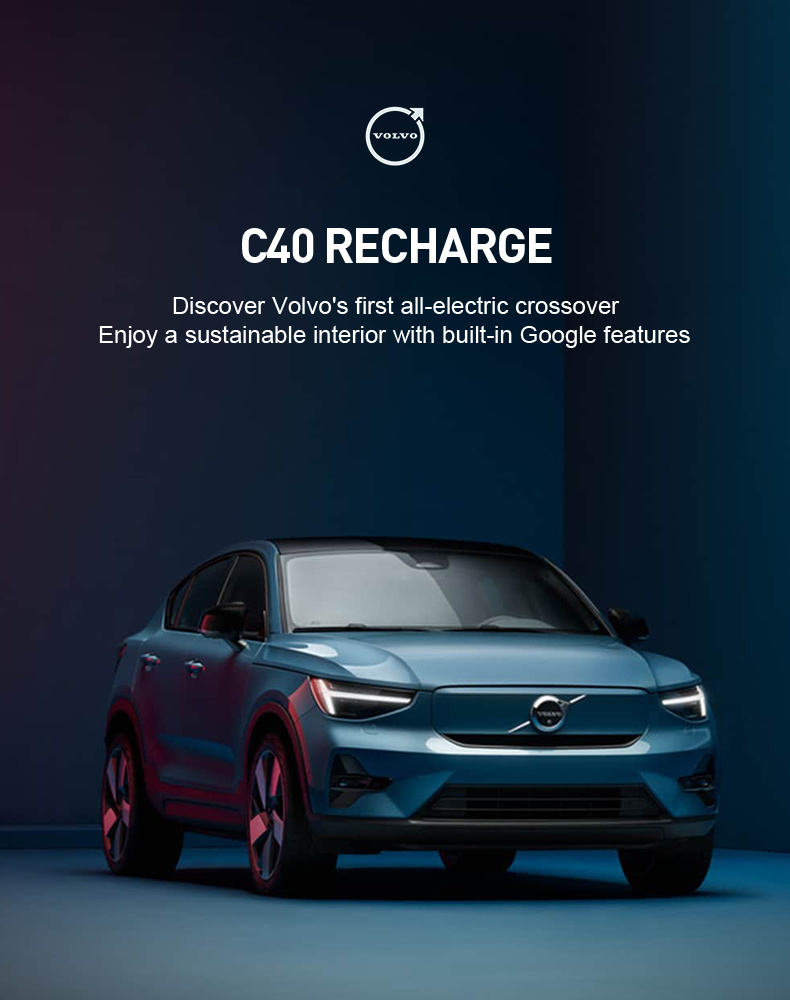 Volvo C40 SUV China Used Electric Car 60 Kwh Cheap Smart Vehicle