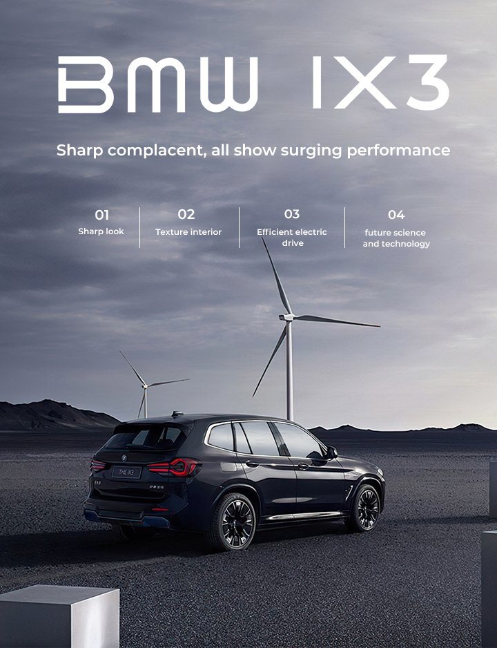 Wholesale in Stock Bm-W IX3 2022 Electric Car 550km MID-Sized SUV Luxury Cars IX3 Used BMW