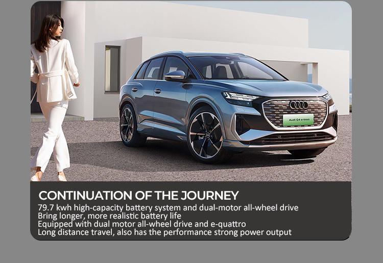 Brand New Pure EV Audi Q4 Etron in-Stock 2023 Model SUV Q4 E Tron High Speed Electric Car Adult 605km Range Used Vehicle