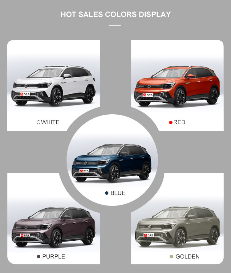VW Volkswagen ID. 6/New Energy Electric Vehicle/SUV/Brand Guarantee/Cyclo-Cross/Large Space/EV/Made in China/Family Car/7 Seat/