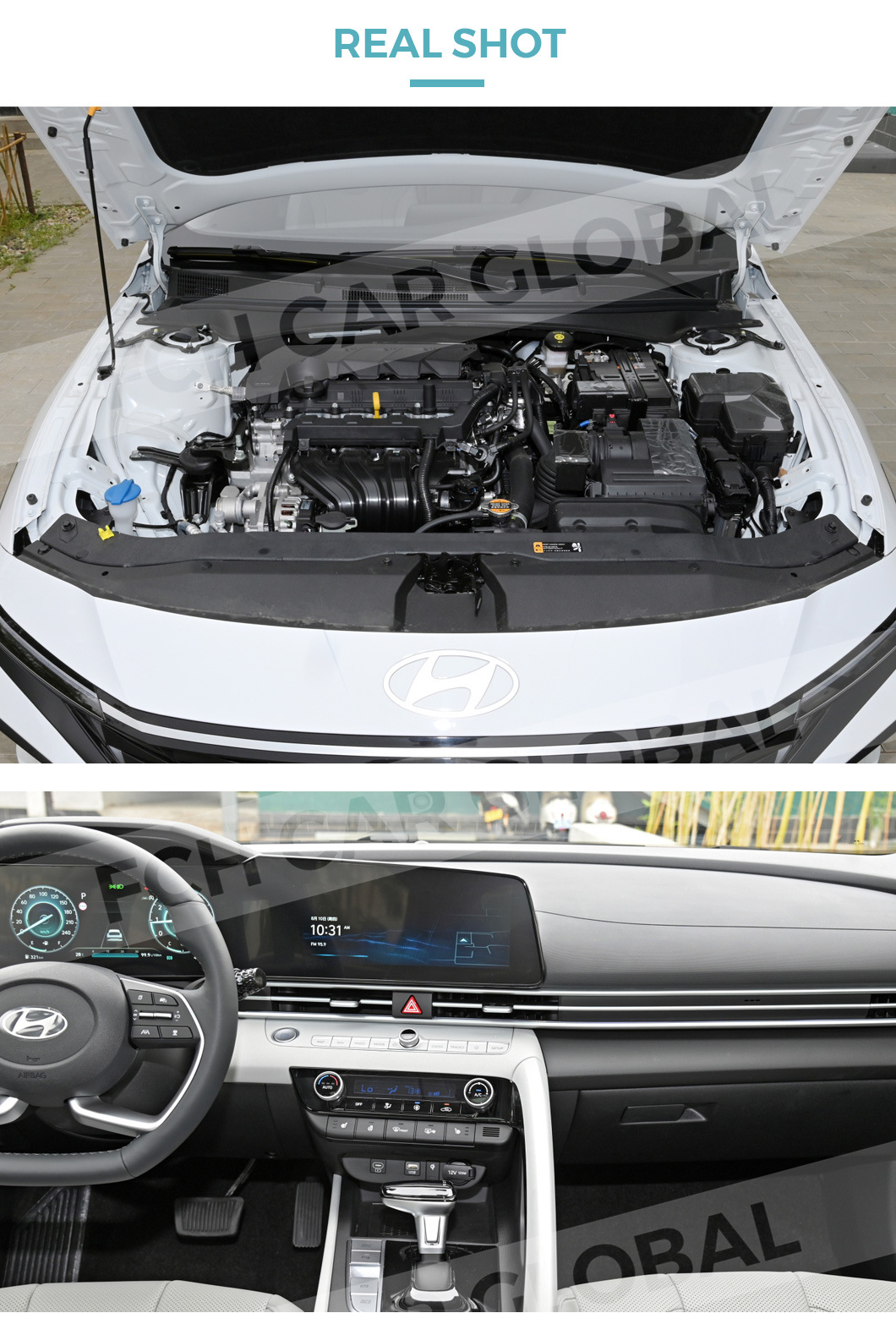 Korea Used Cars Hyundais Elantra 2023 1.5L CVT GLS Lux Luxury Top Flagship N Line Electric Cars for Hyundai Elantra 2024