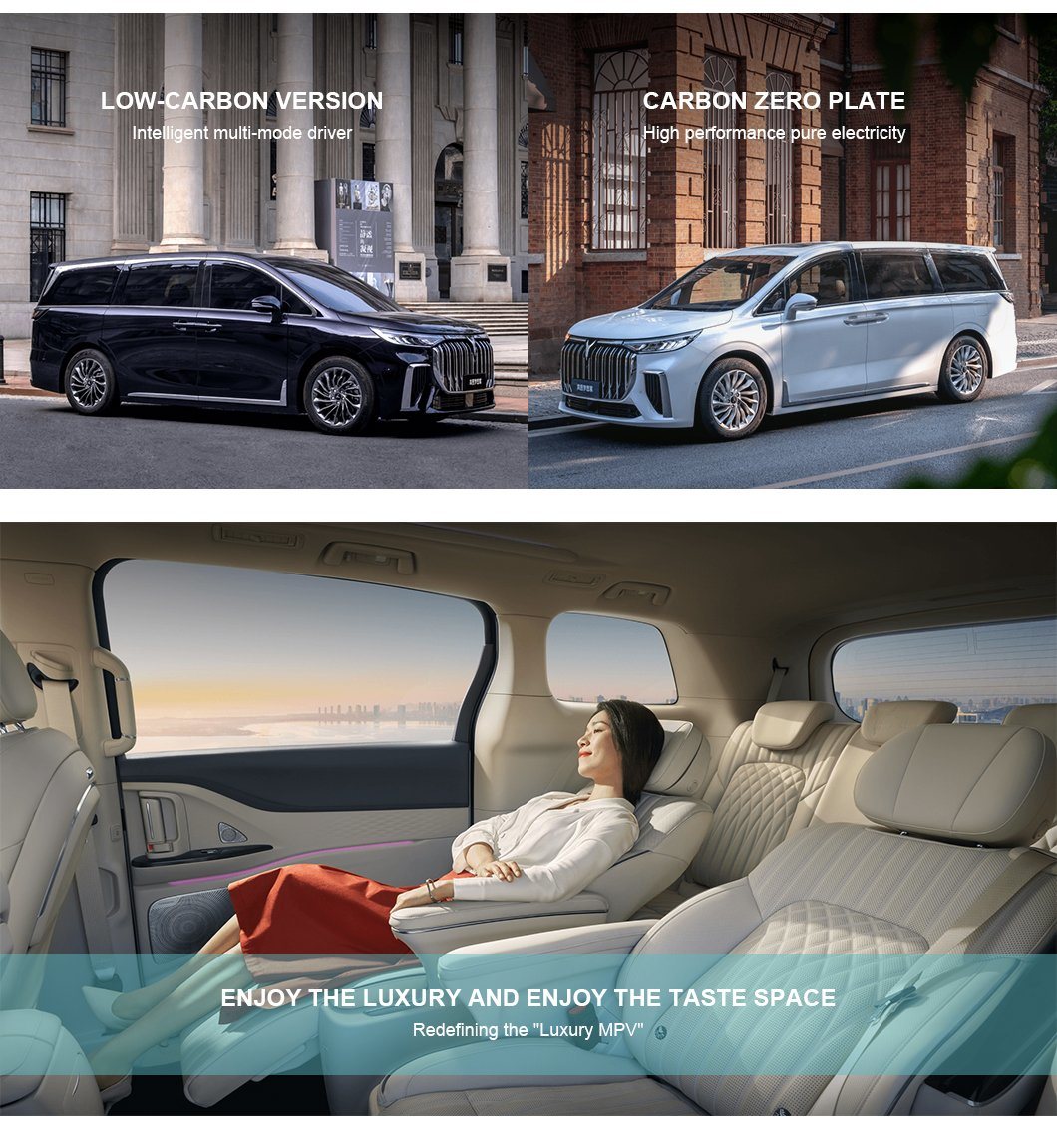 Medium Large MPV Luxury New Energy Hybrid Phev Voyah 7 Seater Voyah Dreamer Free Electric Cars