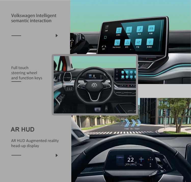 VW Volkswagen ID. 6/New Energy Electric Vehicle/SUV/Brand Guarantee/Cyclo-Cross/Large Space/EV/Made in China/Family Car/7 Seat/