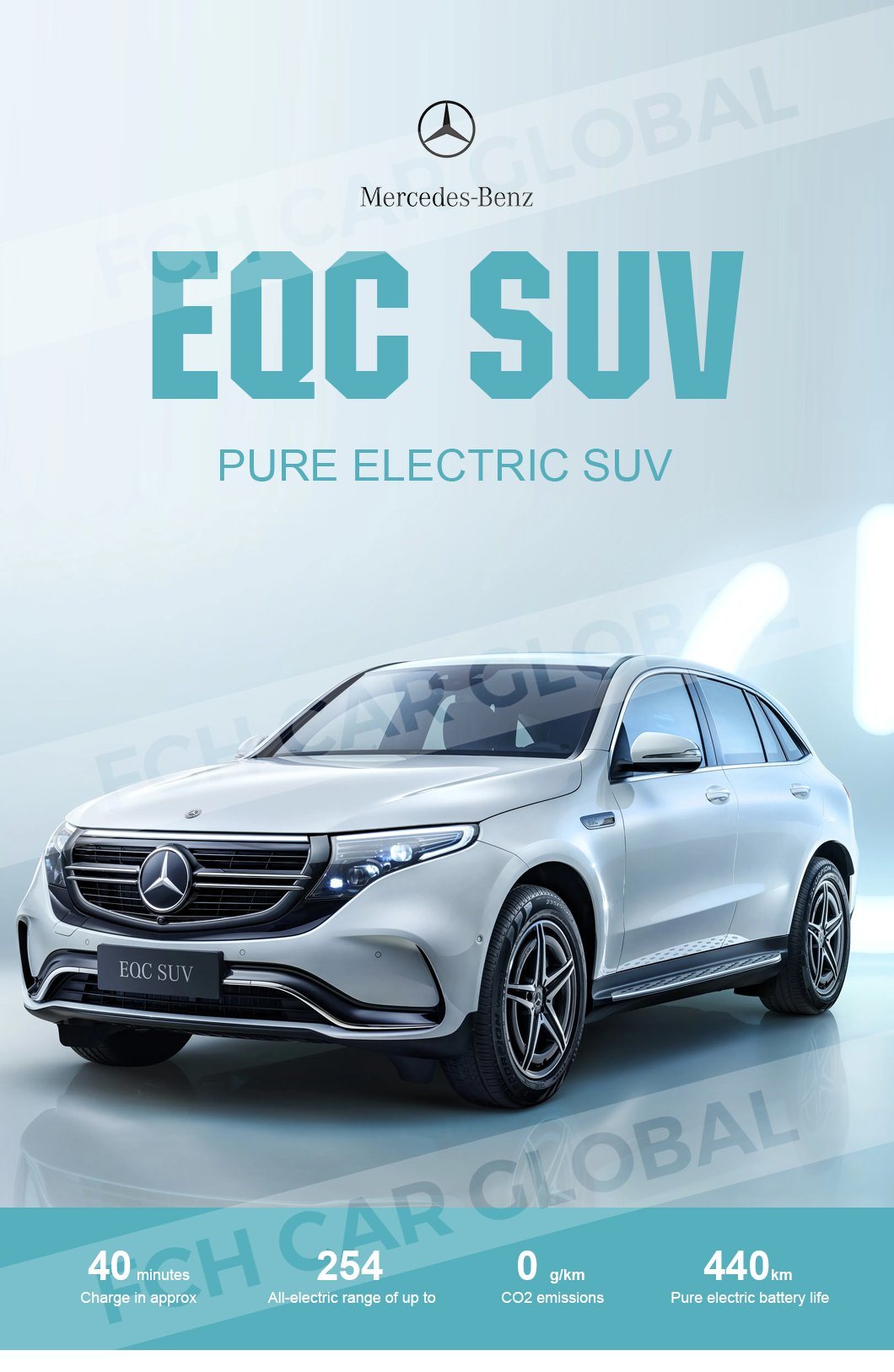 2023 New or Used Car Mercedes Ben Chi Eqc New Energy Vehicles Long Range Luxury Car New Electric Car for Adults