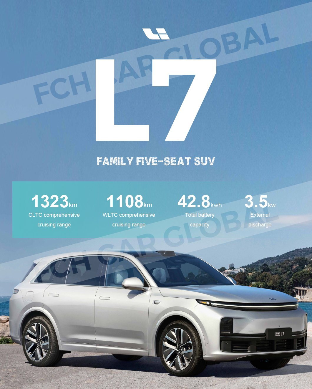 2023 Brand New Products Lixiang L7 Electric Extended Car New Energy Lixiang One L7 L8 Li One Electric Car